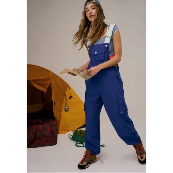 Free People Morning Meadow Onesie Royal Blue Medium - Picture 5 of 16